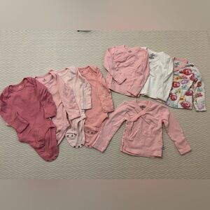 The Honest Company long sleeve onesies and tops